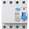 IXTRIMA Interruttore Differenziale Puro 4P 63A 300mA 380V-6KA 300mA per Guida DIN - 4 Moduli DIN - Protezione Circuiti e Sicurezza Impianti