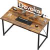 Devoko Scrivania per Computer 120 x 50 cm Tavola in Legno, Marrone Vintage