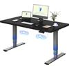 FLEXISPOT Scrivania Regolabile in Altezza Elettrica 140×80 cm con Doppio Motore, Piano Unico da 25 mm, Gambe Telescopiche a 3 Sezioni EC5 LITE