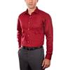 Van Heusen Camicie Abito Uomo Regular Fit Lux Rasatello Stretch Solido, Rosso, 46 cm Collo 86 cm- 89 cm Manica
