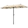 Schneider Schirme 746 - 02, Ombrello Salerno, colore: naturale, rettangolare, 300 x 150 cm