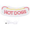 CHEOTIME Insegna al neon CHEOTIME per hot dog, decorazione parete, insegne a LED per attività commerciali HOT DOG atte per negozi di fast food, di Natale, compleanno, festa, luci