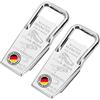 Westmark 2X Apri- e Chiudi-Bottiglie, Apribottiglie, Apri-Barattoli a Vite, 3 in 1, Acciaio, Gomma, 8.6 x 3.7 x 1.5 cm, Hermetus, Argento, Rosso, 618322E3