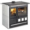 Extraflame Cucina a Legna con Forno 8.5 kW Maiolica Bianca ROSA XXL