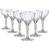 Bormioli Rocco 6 x Chiaro 240 ml Florian Coppe Cocktail Champagne - Vecchio bicchiere espresso Martini Prosecco Vino Gin Coppa Bicchieri Set Regalo