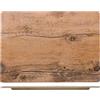 H&H Piatto Rettangolare in Melamina Effetto Legno 35,5 x 25,5 cm, Vassoio da Portata e Presentazione per Antipasti, Taglieri e Finger Food, Lavabile in Lavastoviglie, Ideale per Horeca