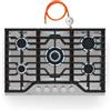 KLARSTEIN Turbocast - Piano Cottura a Gas, 5 Bruciatori, Acciaio Inox 304, Wok: 3,4 kW, Accensione Elettrica, Sicurezza Antifiamma, Kit per GPL Incluso, Fornello a Gas Professionale, 750x100x500 mm