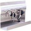 RICOO MB6001, portachiavi con ripiano, porta chiavi, lavagna magnetica, in acciaio inox, 30 x 7 x 20, porta appunti, portachiavi da parete, gancio portachiavi, barra delle chiavi