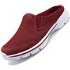 Acfoda Zoccoli Donna Sabot Uomo Estive Antiscivolo Traspiranti Ciabatte Comode Giardino Spiaggia Pantofole Leggero Mesh Scarpe da Casa Piscina con Plantare Estraibile Rosso 38