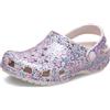 Crocs,Unisex Bambini,Classic Dazzle Glitter Clog K,Crema al Cacao,30-31