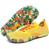 SAGUARO Scarpe Barefoot Minimaliste Uomo Donna - Scarpette Scogli per Spiaggia Acqua - Leggere Antiscivolo Traspiranti - con Padelle Larghe e Zero Gocce, Giallo, 48 EU