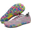 SAGUARO Scarpe Barefoot Minimaliste Uomo Donna - Scarpette Scogli per Spiaggia Acqua - Leggere Antiscivolo Traspiranti - con Padelle Larghe e Zero Gocce, Rosa, 41 EU