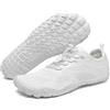 SAGUARO Scarpe Barefoot Minimaliste Uomo Donna - Scarpette Scogli per Spiaggia Acqua - Leggere Antiscivolo Traspiranti - con Padelle Larghe e Zero Gocce, Bianco Margherita, 43 EU