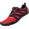 SAGUARO Scarpe Barefoot Minimaliste Uomo Scarpette a Piedi Nudi Donna Trail Shoes Grande Rosso 36