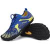 SAGUARO Barefoot Shoes Bambini Scarpe Barefoot Ragazzi Scarpe Minimaliste Ragazze Traspiranti Scarpe a Piedi Nudi Antiscivolo Scarpe Trail Running Scarpe Dita Blu,Gr.24