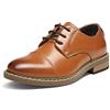 Bruno Marc Scarpe Stringate per Ragazzi Scarpe Eleganti Oxford Classiche Derby Formali per Ragazzo Sposalizio Partito,Size 32,Marrone,SBOX211K