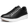 Bruno Marc Scarpe Casual Uomo con Suola Spessa,Nero,46