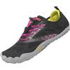 SAGUARO Scarpe Barefoot Minimaliste Uomo Scarpette a Piedi Nudi Donna Trail Shoes Maglieria Nero Rosso 38