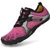 SAGUARO Scarpe Barefoot Minimaliste Uomo Donna Scarpe da Trail Running Trekking Scarpette da Scoglio Rosa32 38 EU
