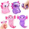 Crunier 4 Squeeze Giocattoli,Axolotl Squeezes Toy,AxolotlSquishy,Squishy antistress | Squeeze Giocattoli,Axolotl Squeezes Toy,AxolotlSquishy,Squishy antistress,Palline anti stress,Pallina Giocattolo per Spremere