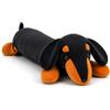 Grupo Moya Peluche a forma di bassotto, 30 cm, morbido e morbido, peluche decorativo per bambini, giocattolo in tessuto per regalo per bambini e bambine, colore nero e marrone