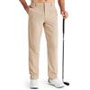 Libin Pantaloni da Golf Uomo Eleganti Pants Jogger 30W 30L Cachi