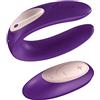 Satisfyer Double Plus Vibratore per Coppie | Con 10 Modalità di Vibrazione e Telecomando wireless | Vibratore di Coppia ricaricabile | Sex Toys impermeabile (IPX7)