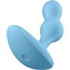 Satisfyer Deep Diver Connect App | Plug Anale Bluetooth Blu | Potente Vibratore Anale Prostatico | Controllato dall'App e impermeabile (IPX7) | Silicone di alta Qualità | Sex Toy per Uomini e Donne