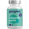 Gloryfeel Collagene Marino Idrolizzato Tipo 1, Collagene Puro Alto Dosaggio Dose 1500mg,120 Capsule Collagene Integratore Senza Metalli Pesanti o OGM (1 Mese), Peptidi di Collagene Idrolizzato 100%