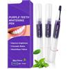 BLholife Penne Sbiancante Denti, Kit Sbiancamento Dentale, Gel Sbianca Denti Professionale, Siero Sbiancante per Dentale, Rapido Rimuove Macchie di Caffè e Tè Efficacemente, Facile da Usare, Viola 3 Pezzi