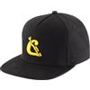 Cressi Baseball Flat cap Black/Yellow - Cappellino da Baseball con Visiera Piatta Realizzato in Cotone e Chiusura Posteriore in PVC, Nero/Giallo, Taglia Unica Unisex