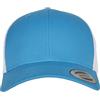 Flexfit Berretto da Baseball Unisex, Stile retrò, 2 tonalità, Turchese/Bianco, Taglia Unica