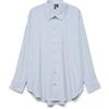 VERO MODA Shirt Vmnora LS Wvn Ga Noos-Maglietta Oversize, Bianco, XS Donna