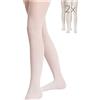 Conte elegant Principessa Eleganti Collant, Bianco, 128 cm-134 cm (Pacco da 2) Bambine e Ragazze