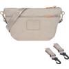 LÄSSIG Organizzatore per passeggini Borsa a tracolla per passeggini con attacco per passeggini/Buggy Bum Bag humus