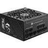 MSI MPG A850GS PCIE5 Alimentatore, spina EU, 850W, certificato 80 Plus Gold, ATX 3.1, compatibile PCIe 5.1, due cavi nativi 12V-2x6 con connettori bicolore, ATX