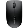 CHERRY MW 2400, Mouse Wireless, Design Simmetrico per Destri e Mancini, 2.4 GHz RF, Sensore Ottico, Certificazione GS, Alimentazione a Batteria, Nero