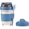 Amig - Bicchiere in vetro per yogurt - 320ml - Trasporta yogurt e cereali in modo comodo - Coperchio con chiusura ermetica per caffè - Ingredienti freschi - Mod. 1