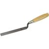 C.K T5073 62 Cazzuolino marcafughe piatto in acciaio al carbonio manico in legno 16x175 mm