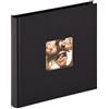 walther design album fotografico nero 18 x 18 cm con ritaglio di copertina, Fun FA-199-B