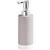 GEDY G-New Mizar, Dispenser Sapone Tortora Chiaro, Dosatore Sapone Bagno Realizzato in Ceramica, Garanzia 2 Anni, Misure 19,2X6,4X6,4 CM e Peso 0,244 kg, Design R&S Gedy