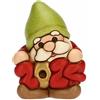 THUN - Gnomo Oliver Buon Anno 2024 in Ceramica Decorata a Mano, Addobbo Natalizio, Idea Regalo, 6x4.5x8 cm h