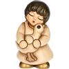 THUN, Bimba con Oca in Ceramica di Alta Qualità, Collezione Presepe Classico, Statuine per Presepe di Natale da Collezione, 3,6 x 3,6 x 6,2 cm