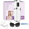 JAPORIA Epilatore Luce Pulsata, Luce Pulsata Indolore, 999,999 Flashes Epilazione Laser Peli Donna, 3 Livelli di Energia, Epilatore Laser per Corpo, Ascelle, Bikini, Donne e Uomini-Bianco