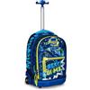 Mitama Trolley Run Scuola Octogamer,Doppio Scomparto, Blu, Scuola Elementare e Tempo Libero, Bambino Ragazzo