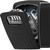 BTNEEU Cassetta Sicurezza Chiavi, Cassaforte per Chiavi Grande, Cassaforte Chiave Combinazione, Key Lock Box Custodia 4 Cifre e Lucchetto per Esterno Casa Garage Ufficio Palestra (nero)