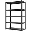 Himimi Scaffale per Carichi Pesanti in Metallo 90x40x182 cm, Portata 1000kg, Scaffalatura a 5 Ripiani in Acciaio Regolabili, Scaffale ad Incastro per Garage Cantina Magazzino Officina Cucina, Nero