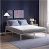 Dreamzie Struttura Letto Matrimoniale 140x200 con Rete in Metallo Bianco - Rete 140x200 con Gambe - Altezza 41 cm - Resistente, Montaggio Facile, Ampia Capacità di Stoccaggio
