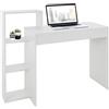 ML DESIGN modern living ML-Design Scrivania per Computer PC Laptop con 3 Ripiani 110 x 72 x 40 cm Tavolo con Libreria da Lavoro per Casa Ufficio Studio Camera Sistema 2 in 1 in Legno Bianco Scrittoio Postazione di Lavoro