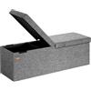 Casaria® Cassapanca Contenitore con Coperchio Pieghevole 115x40x40cm Pouf 131 L Scatola Portaoggetti Panca Box Salvaspazio Sedile Poggiapiedi